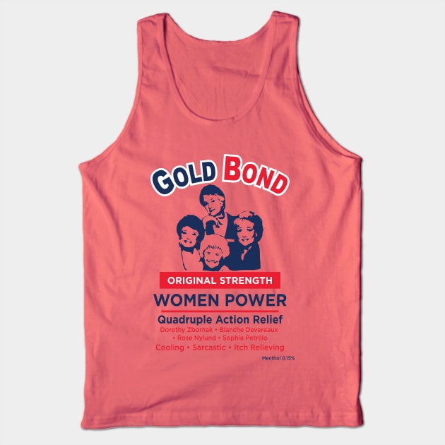 Gold Bond Label Golden Girls Tank Top by Alema Art